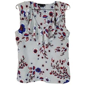 Banana Republic size S women’s sleeveless ruffle flower blouse